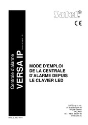 Satel VERSA IP Mode D'emploi