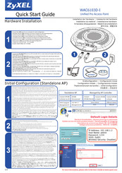 Zyxel WAC6103D-I Manuel D'installation Du Matériel