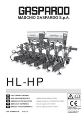 Gaspardo HP 75 Manuel D'utilisation