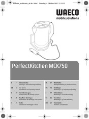 Waeco PerfectKitchen MCK750 Instructions De Montage Et De Service