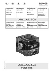 Dungs LGW-A4 SGV Série Notice D'utilisation