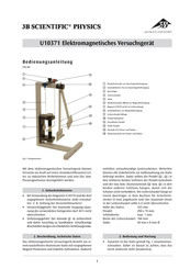 3B SCIENTIFIC PHYSICS U10371 Mode D'emploi