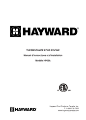 Hayward HP65A Manuel D'instructions