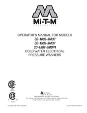 Mi-T-M Corporation CD-1502-3MUH1 Manuel De L'opérateur