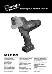 Milwaukee M12 CC Notice Originale