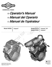 Briggs & Stratton Vanguard 61E100 EFI Manuel De L'opérateur