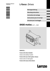 Lenze E84DGS2 Série Instructions De Montage