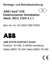 ABB GH Q630 7065 P0002 Mode D'emploi