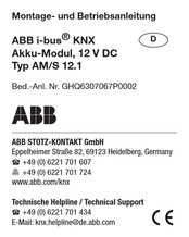 ABB i-bus KNX AM/S 12.1 Mode D'emploi