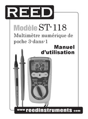 REED ST-118 Manuel D'utilisation