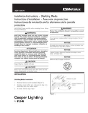 Eaton Metalux Cooper Lighting I5-454HT5-UPL-L5-MS Instructions D'installation