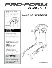 Pro-Form 5.0 ZLT Manuel De L'utilisateur