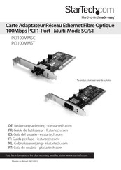 StarTech PCI100MMSC Guide De L'utilisateur