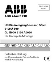 ABB GJ B000 6156 A0056 Mode D'emploi
