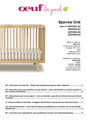 Oeuf Sparrow Crib 2SPCR04-EU Instructions D'utilisation