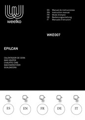 Weelko EPILCAN WKE007 Mode D'emploi