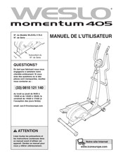 Weslo momentum 405 Manuel De L'utilisateur