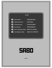 Sabo GS-100 Mode D'emploi