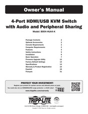 Tripp-Lite B004-HUA4-K Manuel Du Propriétaire