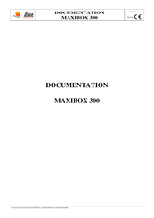 llaza MAXIBOX 300 Notice De Montage