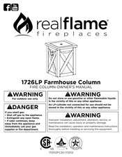 RealFlame 1726LP Manuel Du Propriétaire