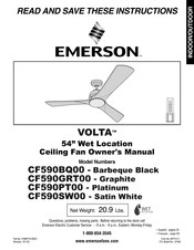 Emerson VOLTA CF590BQ00 Mode D'emploi