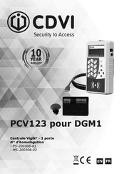 CDVI PCV123 Mode D'emploi