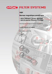 HYDAC FILTER SYSTEMS WBF Instructions De Montage Et Notice De Maintenance