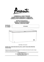 Avanti CFC244H0W Manuel D'instructions