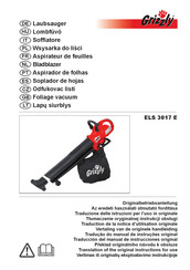 Grizzly ELS 3017 E Traduction De La Notice D'utilisation Originale