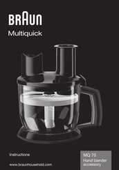 Braun Multiquick MQ 70 Manuel D'instructions