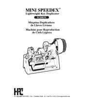 HPC MINI SPEEDEX 9120RM Mode D'emploi