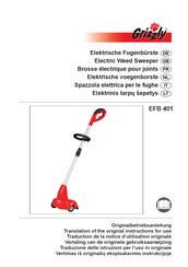 Grizzly EFB 401 Traduction De La Notice D'utilisation Originale