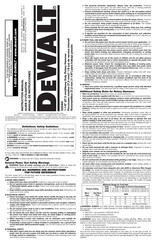 DeWalt D25404 Guide D'utilisation