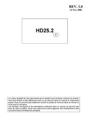 Delta OHM HD25.2 Manuel D'instructions