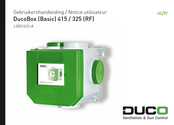 Duco Box 325 Notice Utilisateur