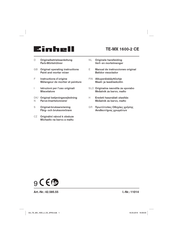 EINHELL TE-MX 1600-2 CE Instructions D'origine