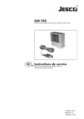 Jesco GW 702 Instructions De Service