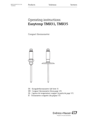 Endress+Hauser Easytemp TMR35 Instructions D'opération