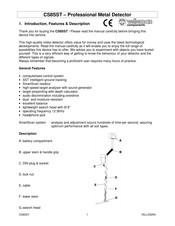 Velleman CS8SST Mode D'emploi