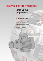 HYDAC FILTER SYSTEMS CSM MPG-4 Notice De Montage