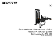 Precor Resolute RSL0606 Guide D'assemblage