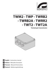 Videotec TWM2 Manuel D'instructions