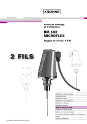 KROHNE MICROFLEX BM 102 Notice De Montage Et D'utilisation