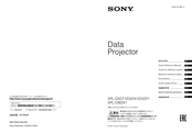 Sony VPL-DX271 Guide De Référence Rapide