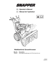 Snapper 1695907 Manuel De L'opérateur