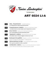 Tonino Lamborghini ART 6024 LI-A Traduction Du Mode D'emploi D'origine