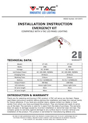 V-TAC VT-525 Instructions D'installation