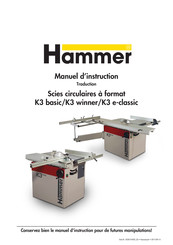 Hammer K3 winner Manuel D'instruction