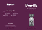 Breville the Smart Grinder Pro BCG820BSSXL Manuel D'instructions